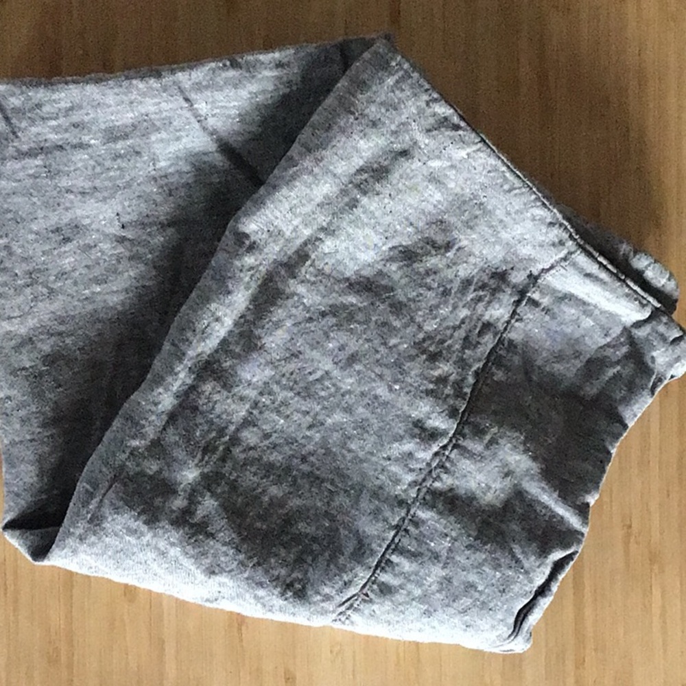 COYUCHI, 100% linen, heathered charcoal king size pillowcase ( 1- case)